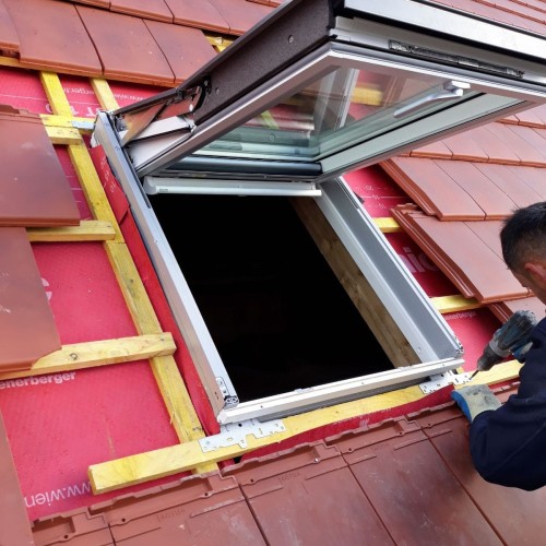 Installation de velux